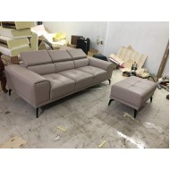 Văng Sofa Da 2m3 + Đôn Bọc Da Cao Cấp SFD01